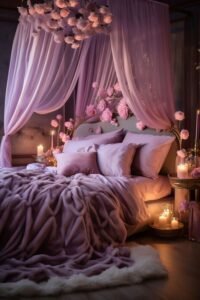 Decoração de quarto romântica e temperamental para elevar seu espaço com paixão e estilo