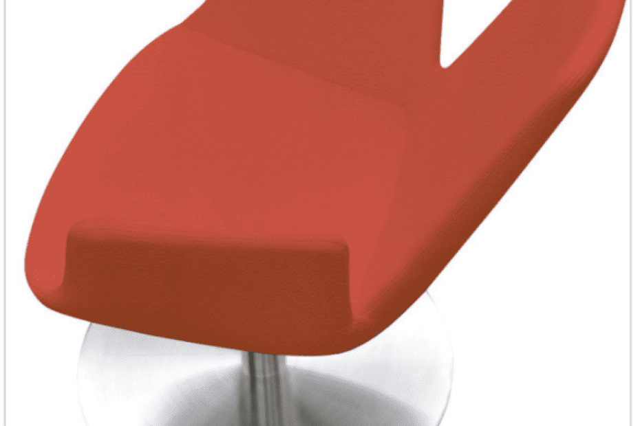 7 cadeiras giratórias laranja para uma casa moderna
