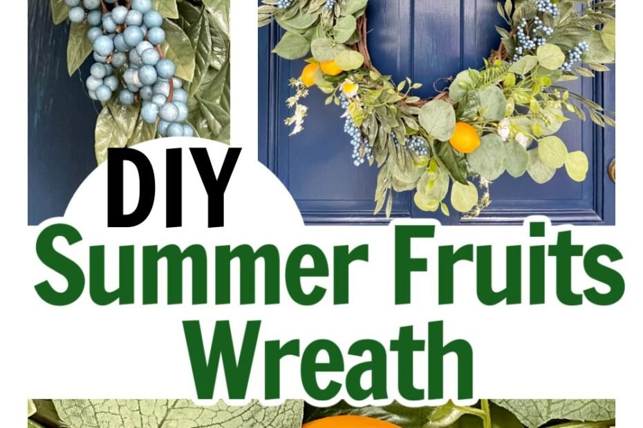 DIY – Guirlanda de frutas de verão para porta