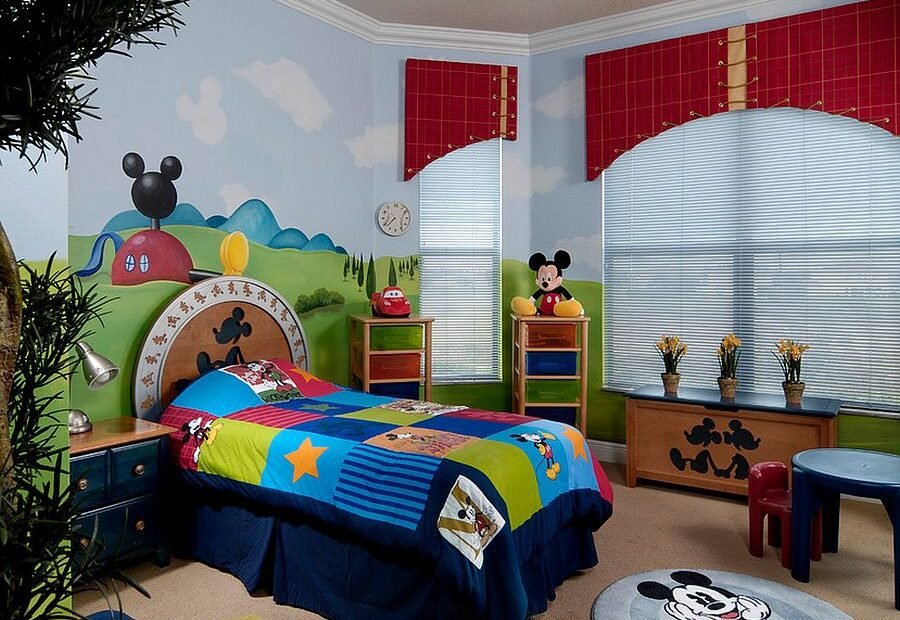Ideias de decoração de quarto infantil com tema Disney