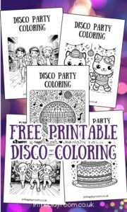páginas para colorir de discoteca gratuitas para crianças