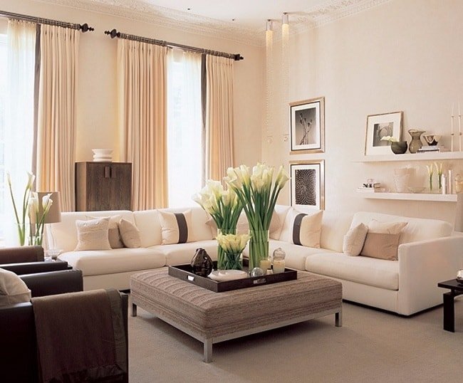 15. Design elegante da sala de estar moderna