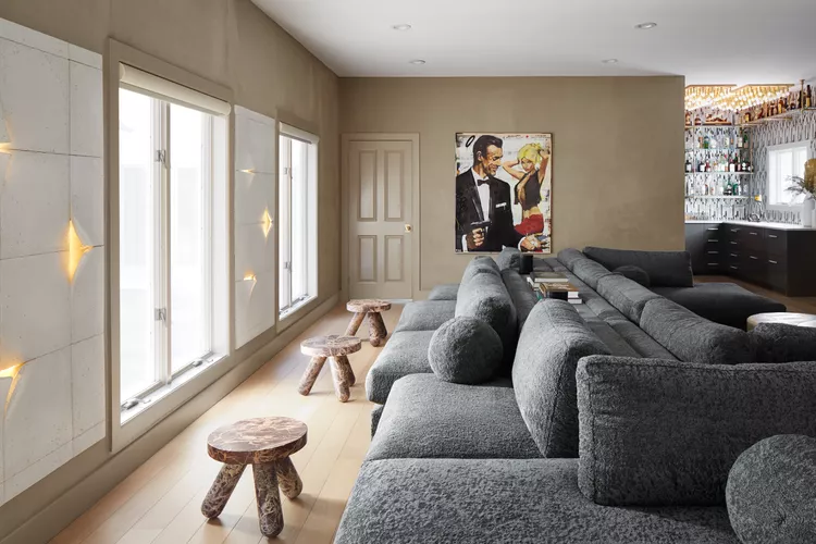 sala de estar moderna decorada
